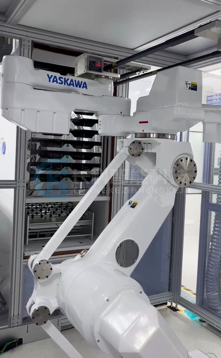 安川機(jī)器人取放鈣鈦礦玻璃基板